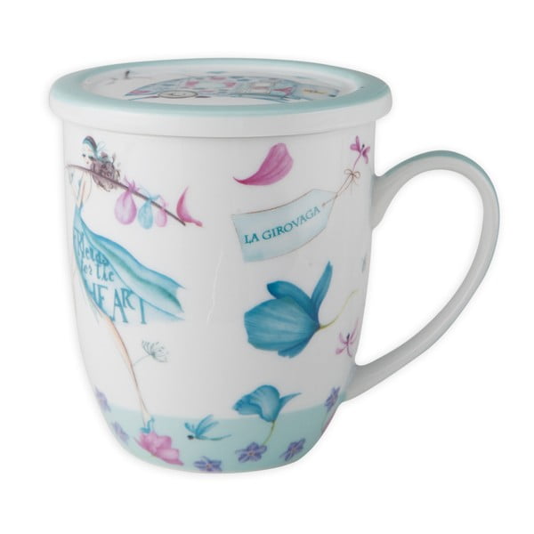 Porcelánový hrnek na čaj Aquamarine Tea
