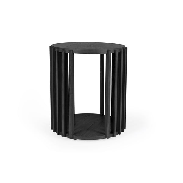 Černý odkládací stolek Woodman Drum, ø 53 cm-image-2
