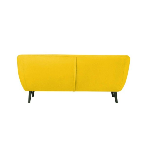 Žlutá sametová pohovka Mazzini Sofas Toscane, 188 cm-image-4