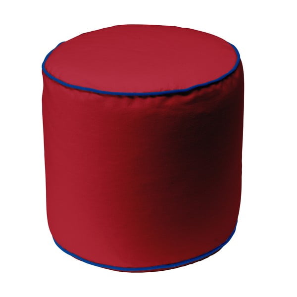 Červený puf 13Casa Bicolor Cylindre
