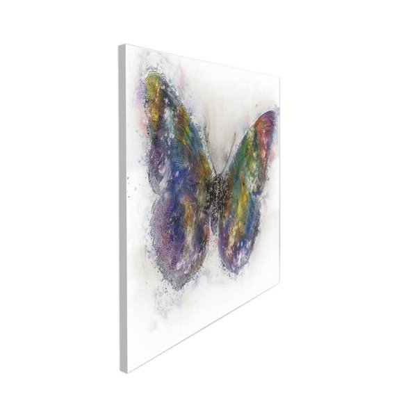 Ručně malovaný obraz Vivorum Butterfly, 80 x 80 cm-image-2