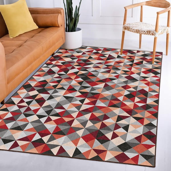 Červeno-šedý pratelný koberec 120x180 cm Ignite – Mila Home-image-4