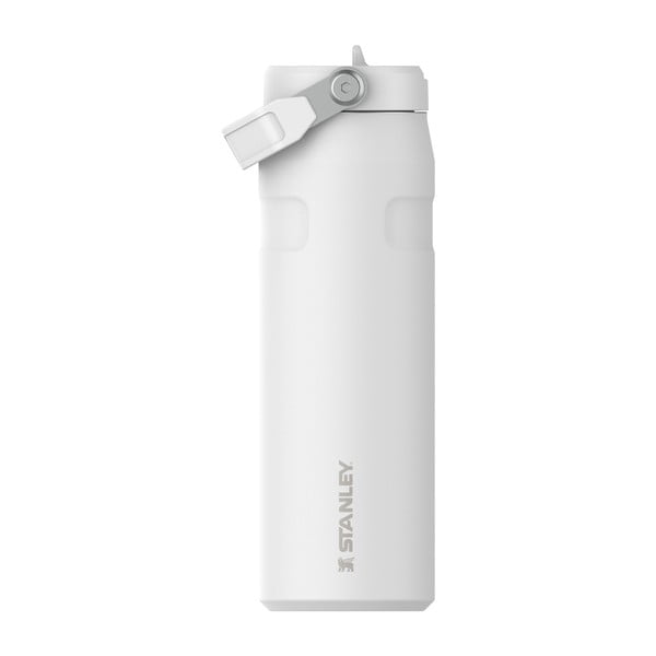 Bílá termoska z nerezové oceli 700 ml IceFlow™ Bottle Flip Straw 2.0 Frost – Stanley