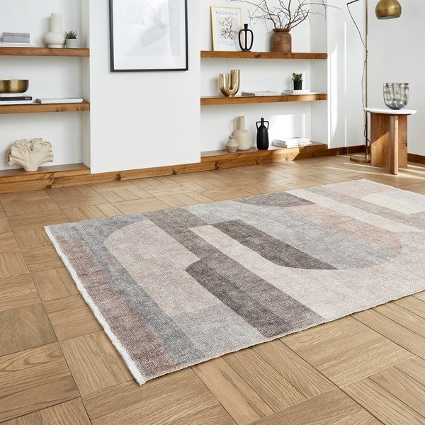 Béžový pratelný běhoun s příměsí bavlny 60x170 cm Whisper – Think Rugs-image-2