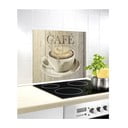 Kryt na zeď u sporáku z tvrzeného skla 60x50 cm Café – Wenko