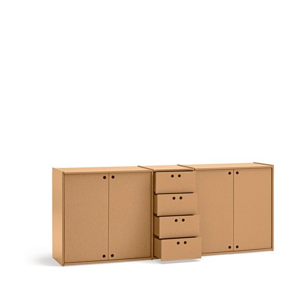 Komoda v přírodní barvě 197x80x40 cm Wally – Teulat-image-4