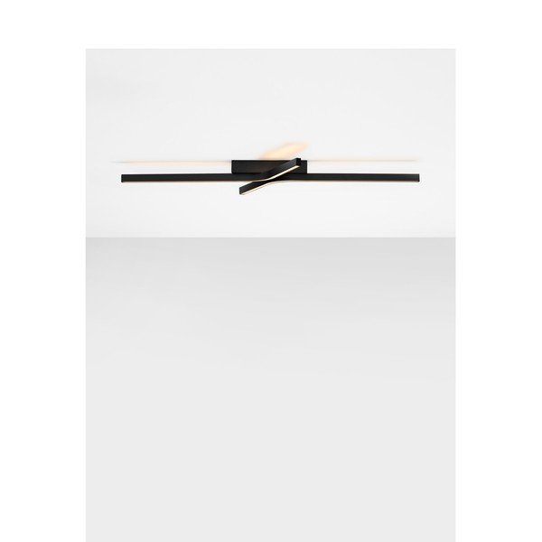 Matně černé hliníkové LED stmívatelné stropní svítidlo 50x100 cm Akro – Nova Luce-image-3