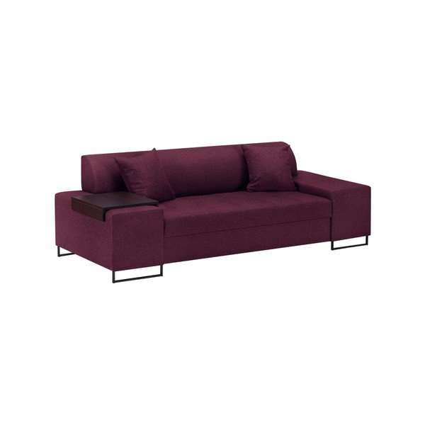 Fialová pohovka s nohami v černé barvě Cosmopolitan Design Orlando, 220 cm-image-2
