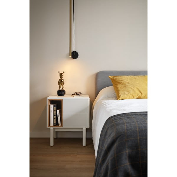 Krémový noční stolek Corvo – Teulat-image-1