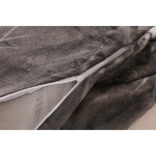 Šedé povlečení na jednolůžko z mikroplyše 140x200 cm – My House-image-2