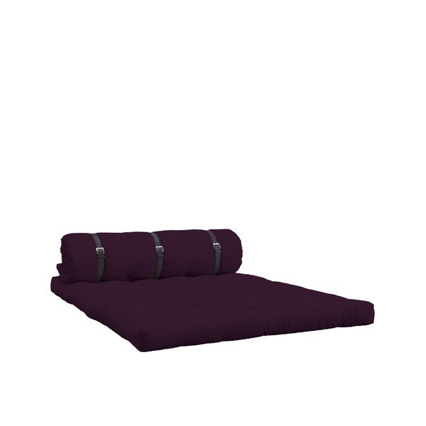 Variabilní pohovka s koženými pásky Karup Buckle Up Purple Plum-image-3