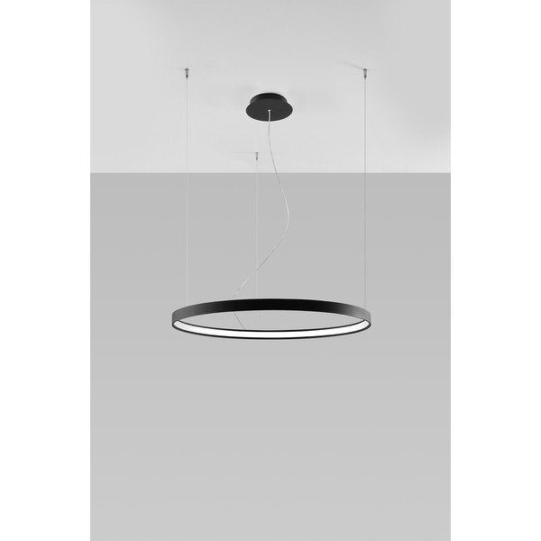 Černé hliníkové LED závěsné svítidlo ø 78 cm RIO – Thoro-image-4