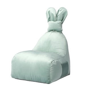 Dětský sedací vak v mentolové barvě Funny Bunny – The Brooklyn Kids