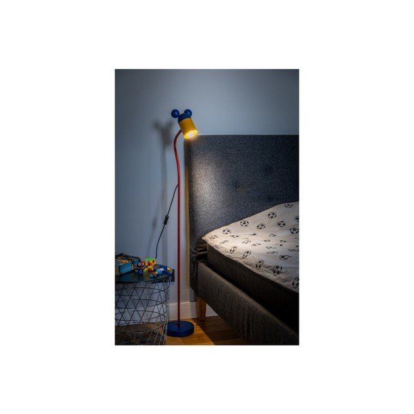 Modrá stojací lampa s kovovým stínidlem (výška 133,5 cm) Mouse – GTV-image-2