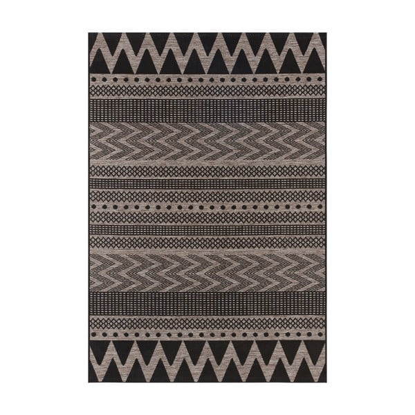 Černo-béžový venkovní koberec NORTHRUGS Sidon, 160 x 230 cm