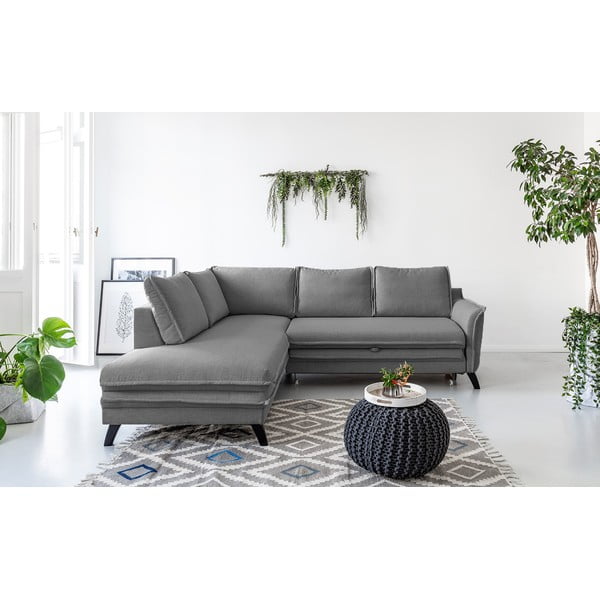 Šedá rozkládací rohová pohovka Miuform Charming Charlie L, levý roh-image-1