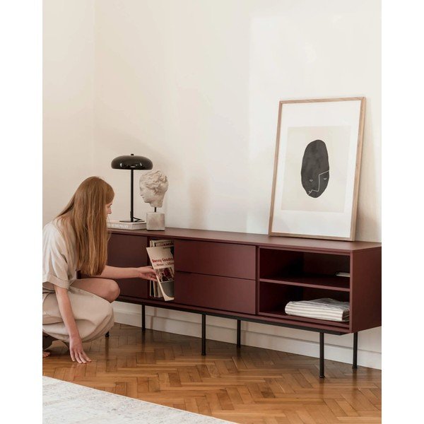 Vínový TV stolek 189x61x42 cm Mod – noo.ma-image-1