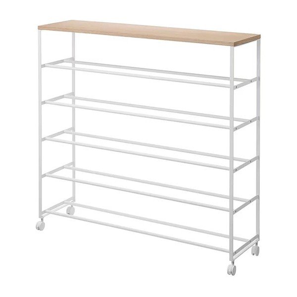 Bílý kovový stojan na boty 90,5x87x26 cm Tower – YAMAZAKI