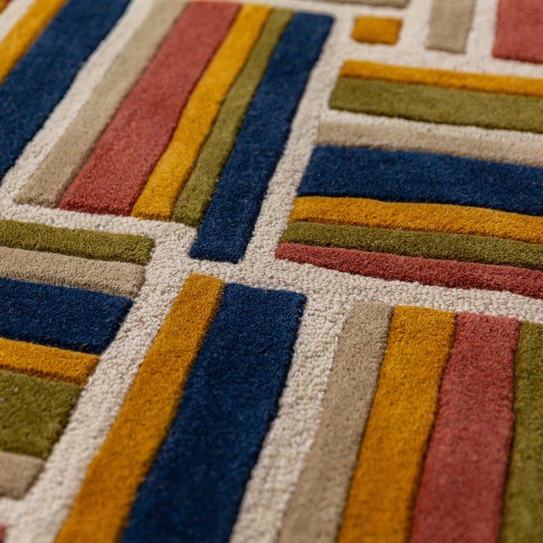 Ručně tkaný vlněný koberec 140x200 cm Lattice Shaped  – Flair Rugs-image-3