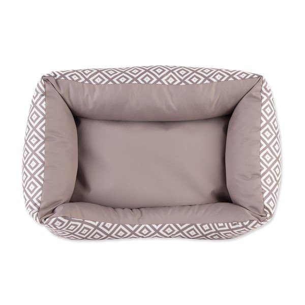 Světle hnědý plyšový pelíšek pro psy 75x90 cm Dog Fantasy DeLuxe – Plaček Pet Products-image-3