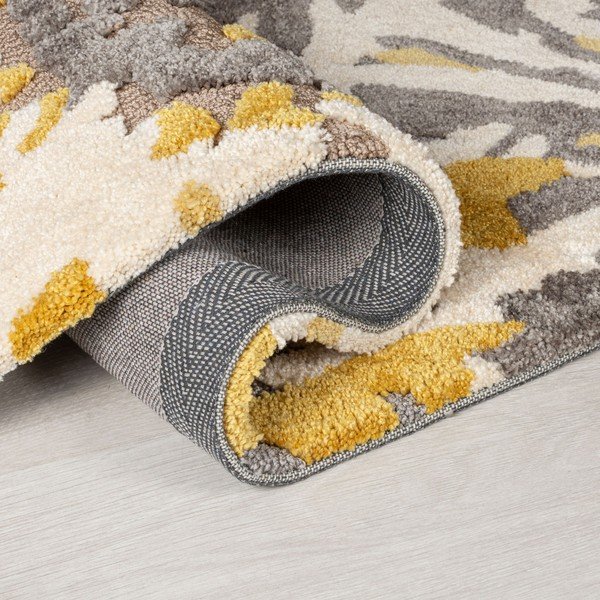 Šedo-žlutý koberec Flair Rugs Soft Floral, 160 x 230 cm-image-1