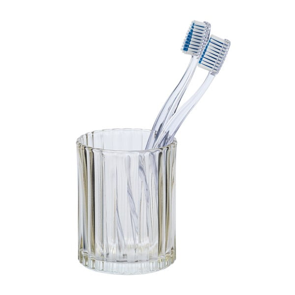 Béžový skleněný kelímek na kartáčky Wenko Vetro-image-1