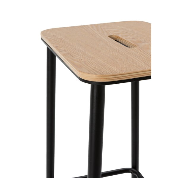 Černé barové stoličky v sadě 2 ks (výška sedáku 65 cm) Abba – Marckeric-image-4