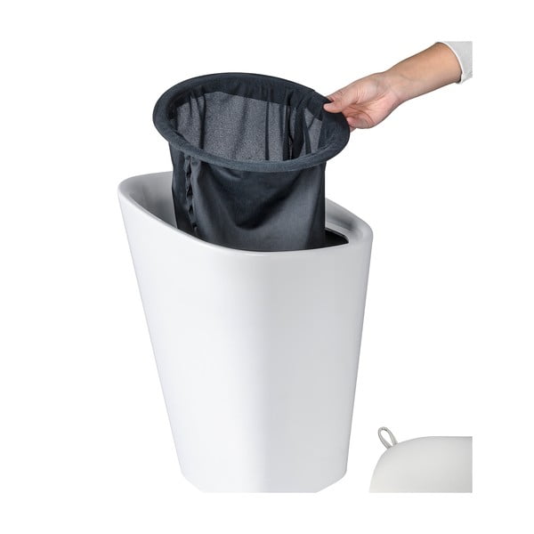 Bílý koš na prádlo a taburetka v jednom Wenko Candy, 20 l-image-4