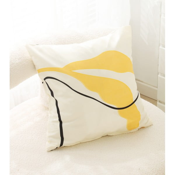 Žluté 3dílné povlečení na jednolůžko z mikrosaténu 140x200 cm Sophia – My House-image-3