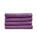 Fialové rychleschnoucí bavlněné ručníky v sadě 4 ks 30x30 cm Quick Dry – Catherine Lansfield