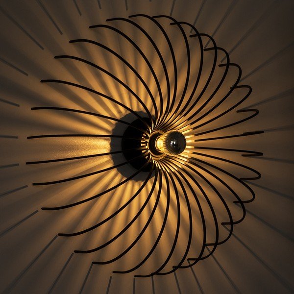 Černé nástěnné svítidlo Homemania Decor Lion-image-4