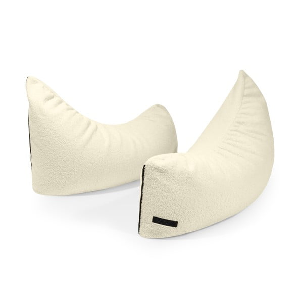 Světle šedý dětský sedací vak z textilie bouclé Clip Clap 90 – SLOWDOWN-image-4