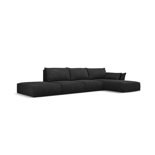 Tmavě šedá rohová pohovka (pravý roh) Vanda – Mazzini Sofas-image-2