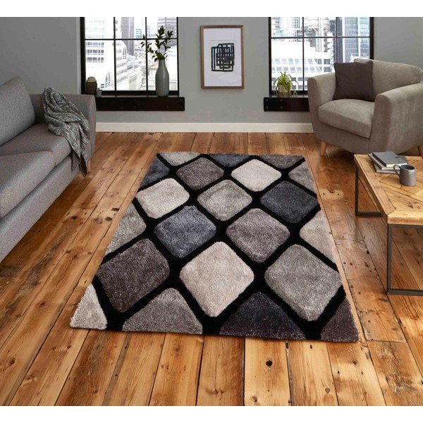 Tmavě šedý ručně tkaný koberec 120x170 cm Noble House – Think Rugs-image-1