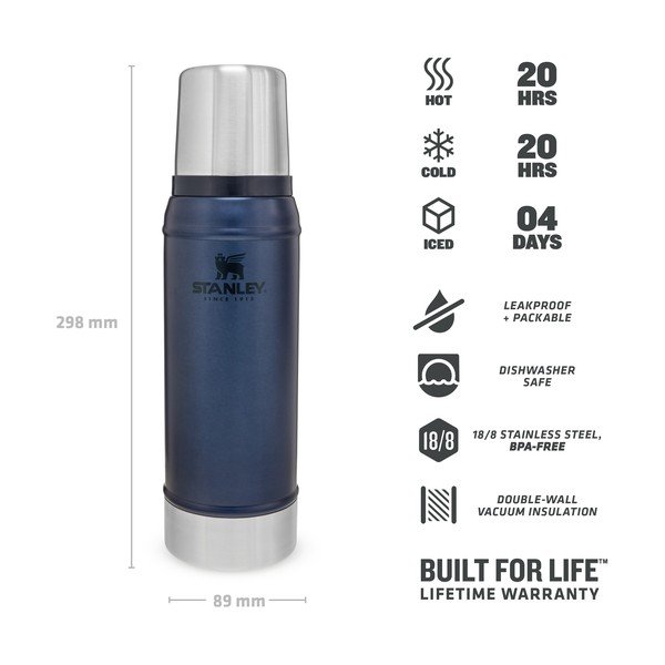 Modrá termoska s hrníčkem  750 ml – Stanley-image-3