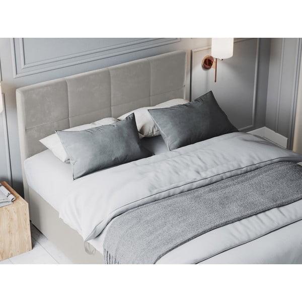 Béžová boxspring postel s úložným prostorem 160x200 cm Mimicry – Mazzini Beds-image-1