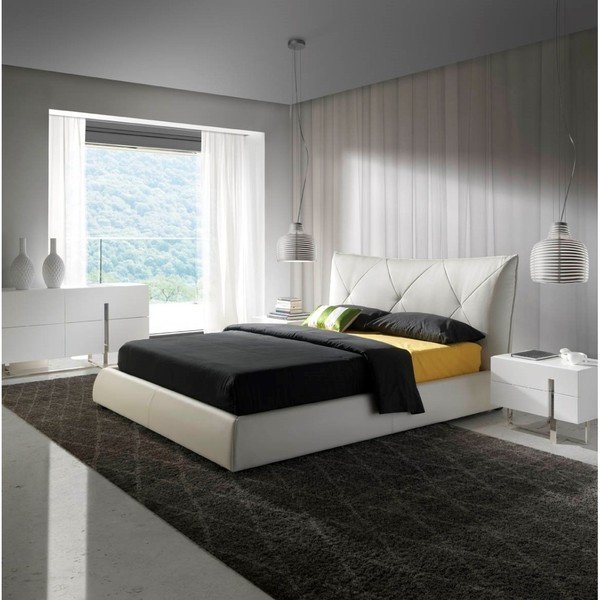 Bílá postel Ángel Cerdá Dorita, 180 x 200 cm-image-1