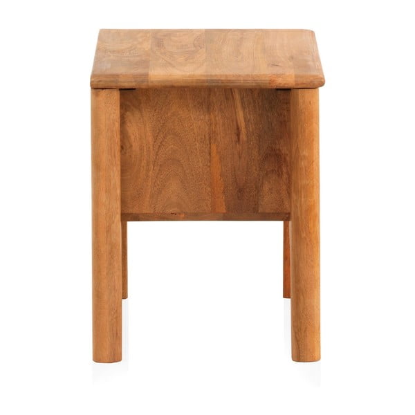 Noční stolek z mangového dřeva v přírodní barvě Bella – Geese-image-3