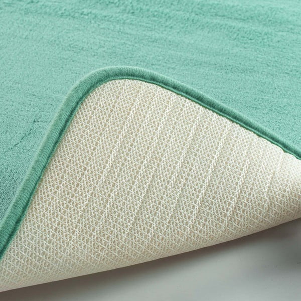 Tyrkysová koupelnová předložka 50x120 cm Vitamine – douceur d'intérieur-image-4