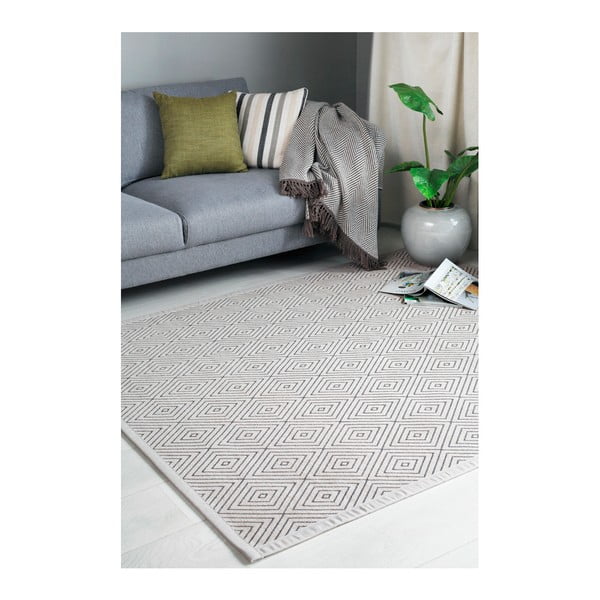 Béžový vzorovaný oboustranný koberec Narma Kalana, 70 x 140 cm-image-4