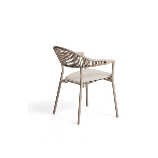 Taupe polstrovaná zahradní židle Alimia – Kave Home-image-4