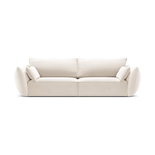 Béžová sametová pohovka 208 cm Vanda – Mazzini Sofas