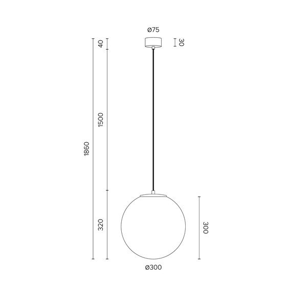 Matně bílé závěsné svítidlo Sotto Luce Tsuki, ⌀ 30 cm-image-3