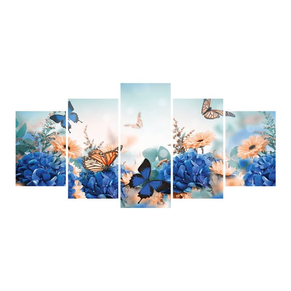 Vícedílný obraz La Maison Des Couleurs Blue Butterflies