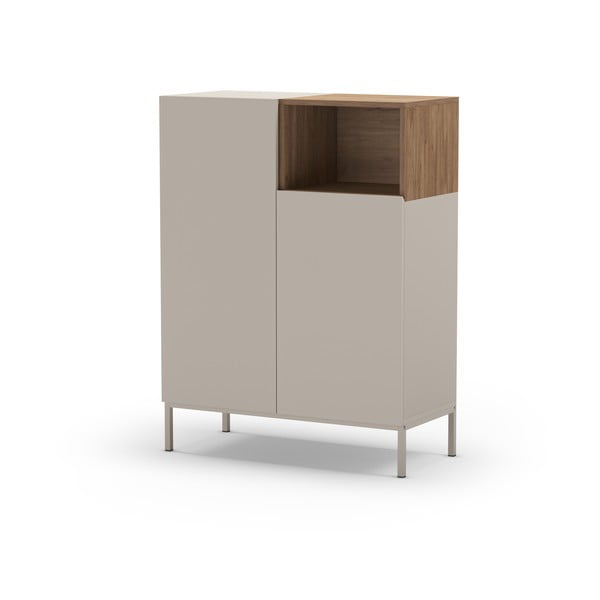 Krémová skříňka 90x120 cm Cailin – Marckeric-image-2