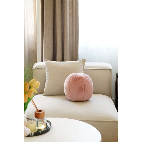 Dekorační polštář z mikroplyše ø 25 cm Top – Mioli Decor-image-2