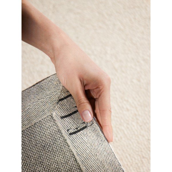 Krémový ručně tkaný vlněný koberec 160x230 cm Puristic Knots – Elle Decoration-image-4