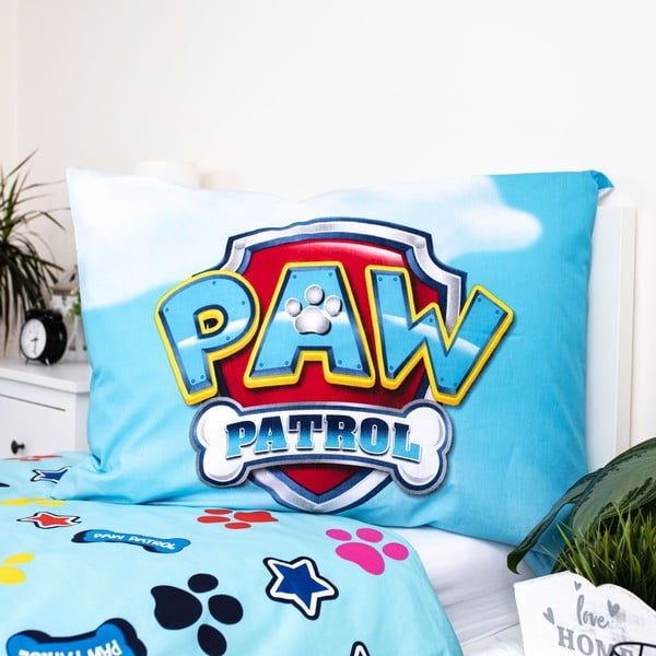 Bavlněné dětské povlečení se svítícím efektem na jednolůžko 140x200 cm Paw Patrol – Jerry Fabrics-image-1