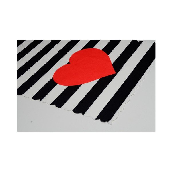 Běhoun na stůl 45x140 cm Black Stripes – Minimalist Cushion Covers-image-1