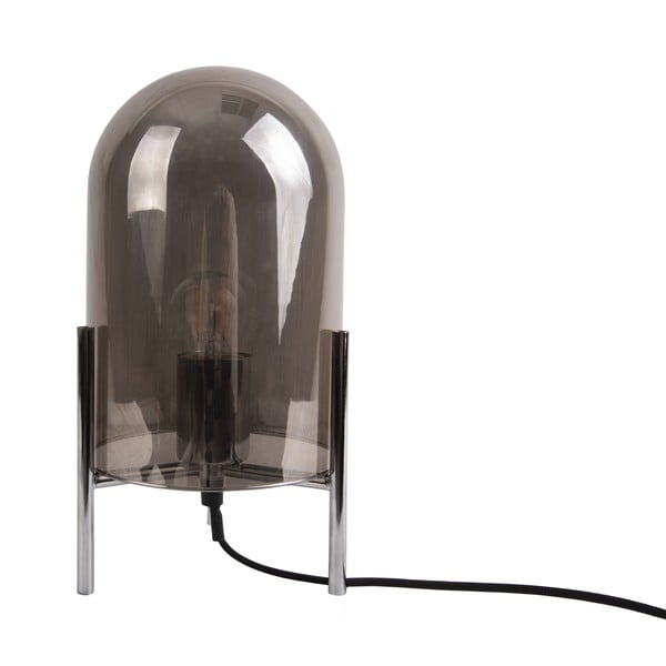 Šedá skleněná stolní lampa Leitmotiv Glass Bell-image-2